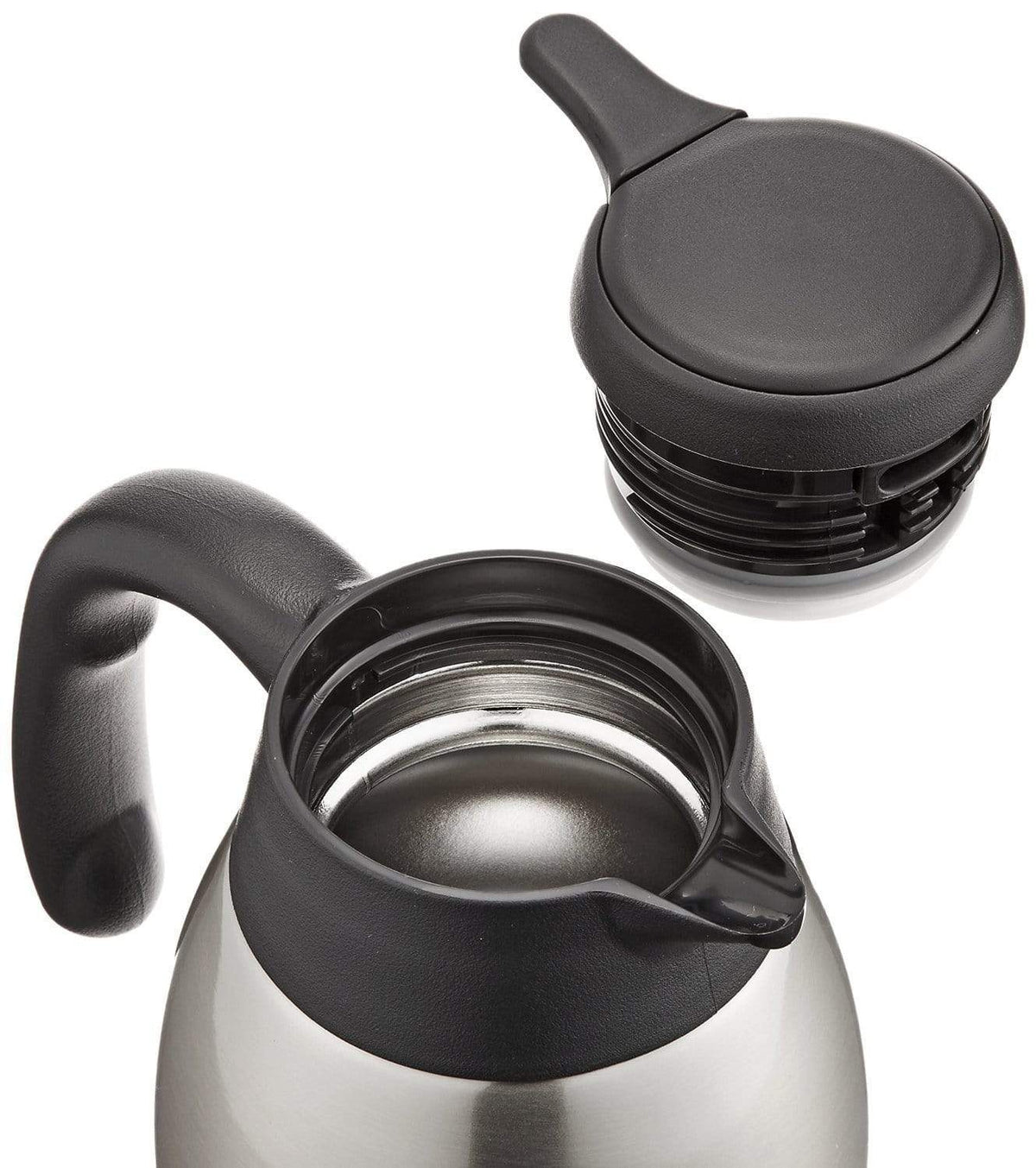 TIGER Non-Electric Stainless Steel Thermal Air Pot Beverage Dispenser with  Swivel Base 2.2L