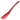 Todai Aluminium Ice Cream Spoon 15.3cm Red Loose Cutlery