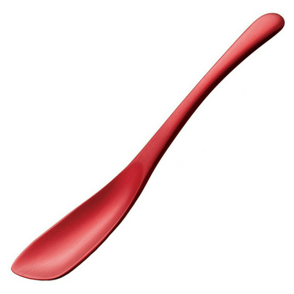 Todai Aluminium Ice Cream Spoon 15.3cm Red Loose Cutlery