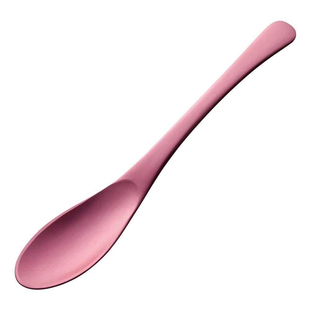 Todai Nukumori Aluminium Dessert Spoon Pink Spoons