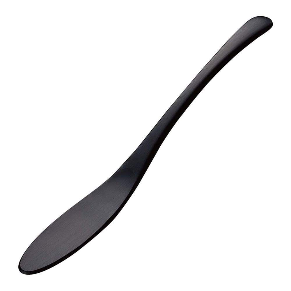 Todai Nukumori Aluminium Flat Spoon Black Spoons