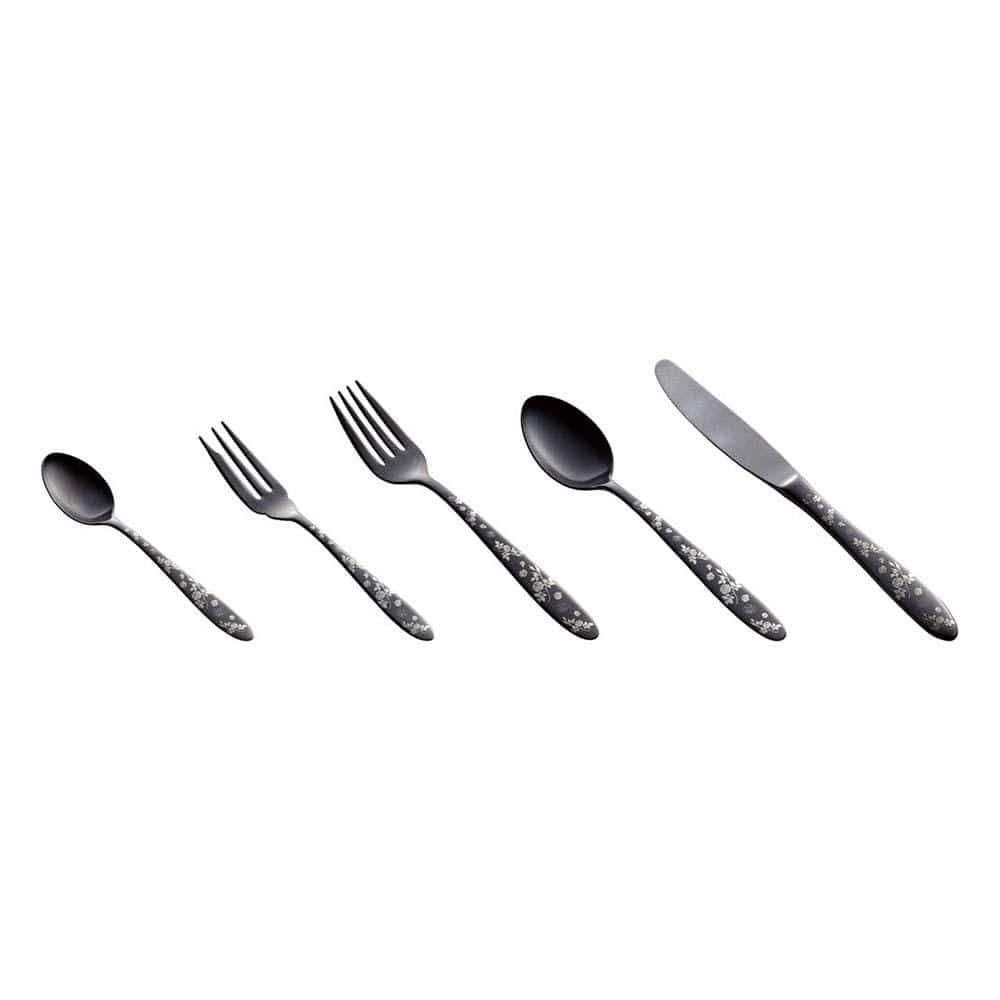 Todai Rikyu Black Rose Pattern Butter Knife Butter Knives