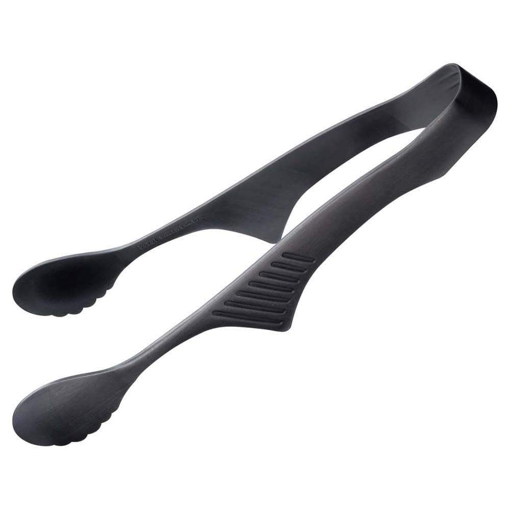 Todai Rikyu Black Stainless Steel Non-Slip Sweet Buffet Clever Tongs Tongs