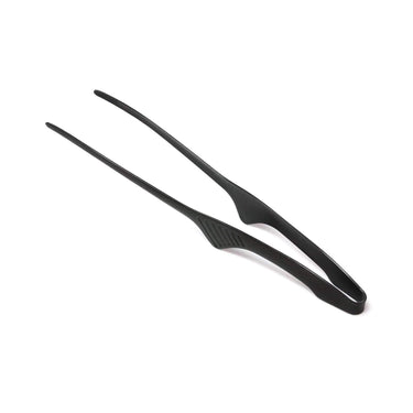Todai Rikyu Black Stainless Steel Non-Slip Yakiniku BBQ Clever Tongs Cooking Tongs