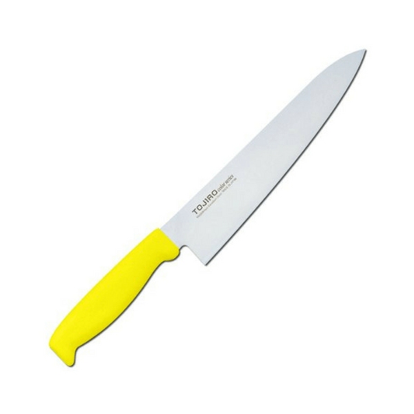 Tojiro Color MV Gyuto Knife with Elastomer Handle (6 Colours) Gyuto 210mm / Yellow Gyuto Knives