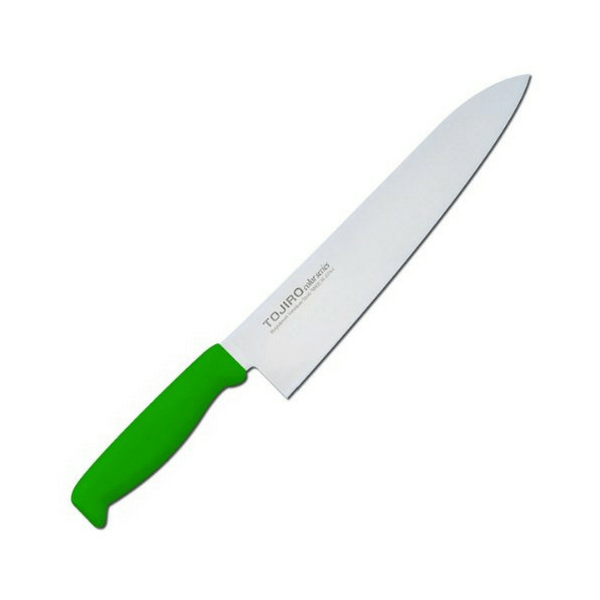 Tojiro Color MV Gyuto Knife with Elastomer Handle (6 Colours) Gyuto 240mm / Green Gyuto Knives