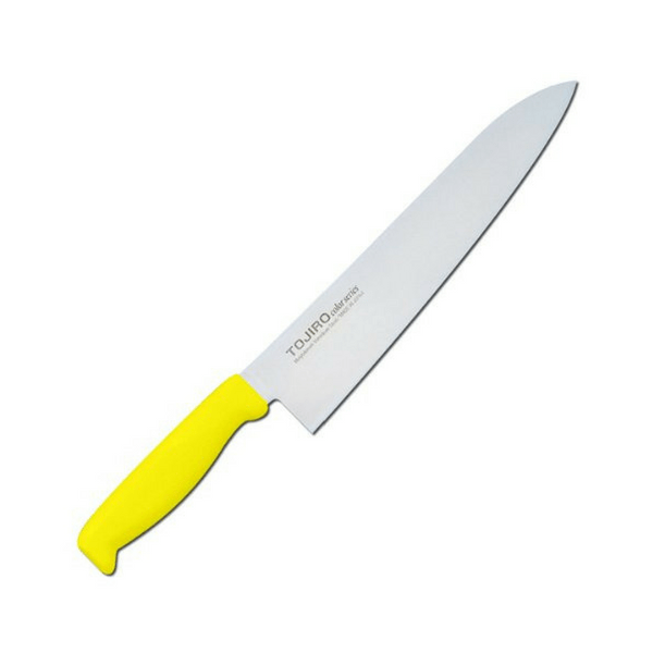 Tojiro Color MV Gyuto Knife with Elastomer Handle (6 Colours) Gyuto 240mm / Yellow Gyuto Knives