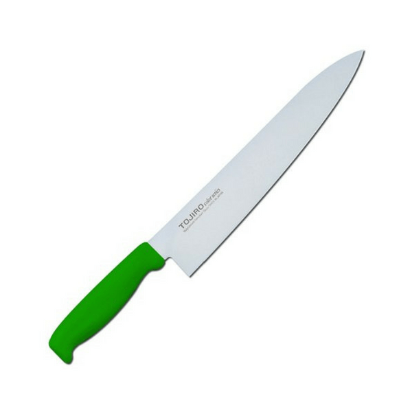 Tojiro Color MV Gyuto Knife with Elastomer Handle (6 Colours) Gyuto 270mm / Green Gyuto Knives
