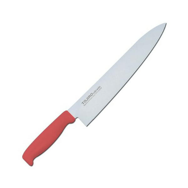 Tojiro Color MV Gyuto Knife with Elastomer Handle (6 Colours) Gyuto 270mm / Red Gyuto Knives