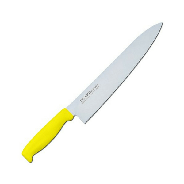 Tojiro Color MV Gyuto Knife with Elastomer Handle (6 Colours) Gyuto 270mm / Yellow Gyuto Knives