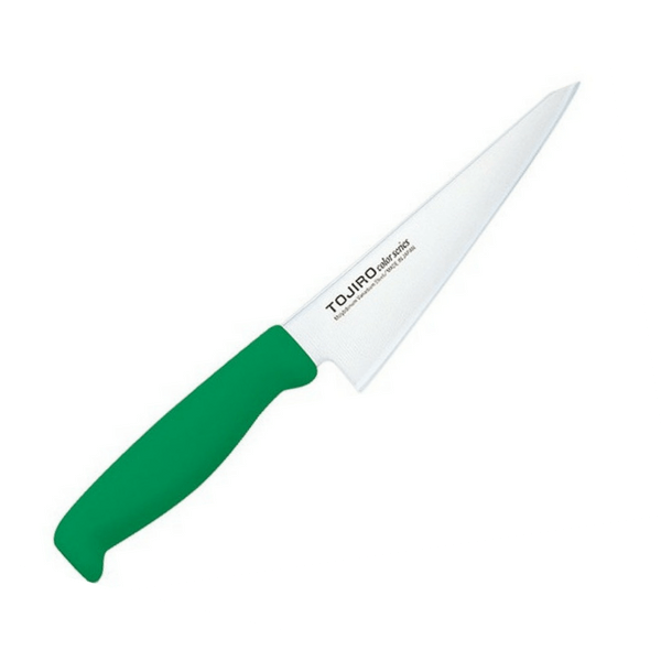 Tojiro Color MV Honesuki Knife with Elastomer Handle (6 Colours) Green Honesuki Knives