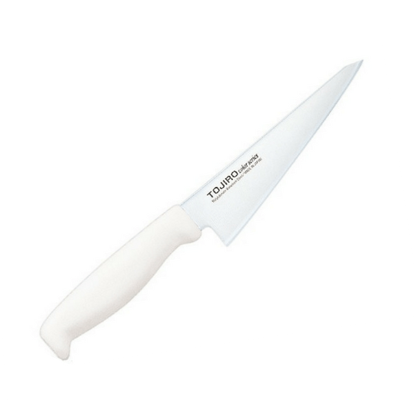 Tojiro Color MV Honesuki Knife with Elastomer Handle (6 Colours) White Honesuki Knives