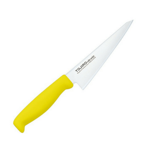 Tojiro Color MV Honesuki Knife with Elastomer Handle (6 Colours) Yellow Honesuki Knives