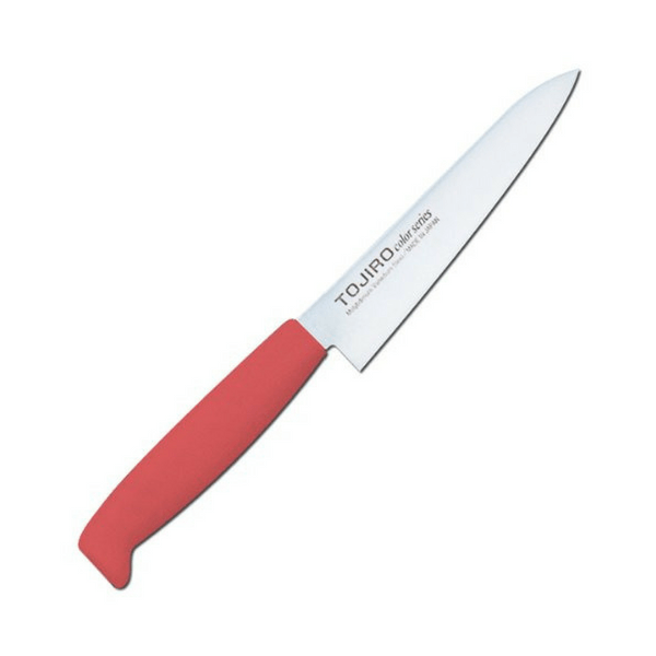 Tojiro Color MV Petty Knife with Elastomer Handle (6 Colours) Petty 120mm / Red Petty Knives