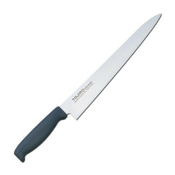 Tojiro Color MV Sujihiki Knife with Elastomer Handle (6 Colours) Sujihiki 270mm / Black Sujihiki Knives