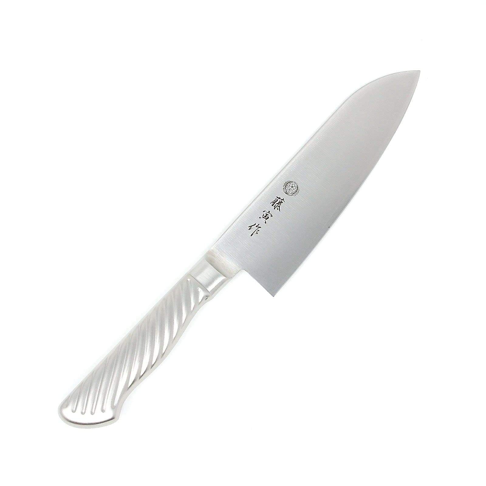 Tojiro Fujitora DP 3-Layer Santoku Knife with Stainless Steel Handle 170mm FU-895 Santoku Knives