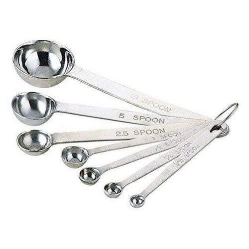 Wadasuke Extra Thick Stainless Steel 7-Piece Measuring Spoon Set Measuring Spoons