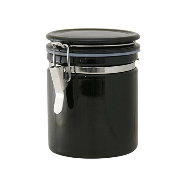 ZEROJAPAN Mino Ware Ceramic Coffee Canister 150/200 (6 Colours) Black / Coffee 150 (Height: 126mm) Canisters