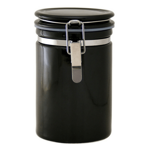 ZEROJAPAN Mino Ware Ceramic Coffee Canister 150/200 (6 Colours) Black / Coffee 200 (Height: 160mm) Canisters