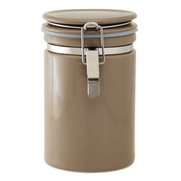 ZEROJAPAN Mino Ware Ceramic Coffee Canister 150/200 (6 Colours) Brown / Coffee 200 (Height: 160mm) Canisters