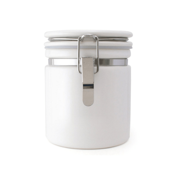 ZEROJAPAN Mino Ware Ceramic Coffee Canister 150/200 (6 Colours) White / Coffee 150 (Height: 126mm) Canisters