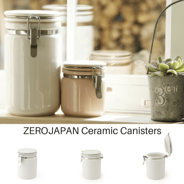 ZEROJAPAN Mino Ware Ceramic Tea Canister 100 (6 Colours) Canisters
