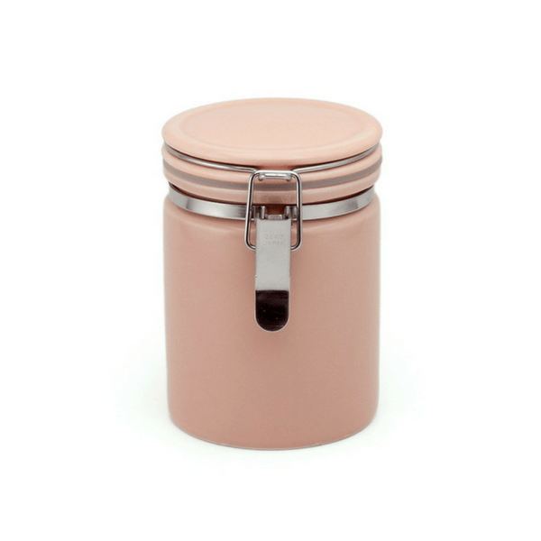 ZEROJAPAN Mino Ware Ceramic Tea Canister 100 (6 Colours) Pink Canisters