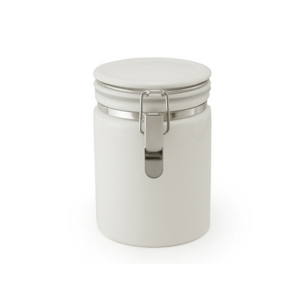 ZEROJAPAN Mino Ware Ceramic Tea Canister 100 (6 Colours) White Canisters