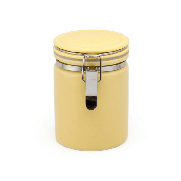 ZEROJAPAN Mino Ware Ceramic Tea Canister 100 (6 Colours) Yellow Canisters