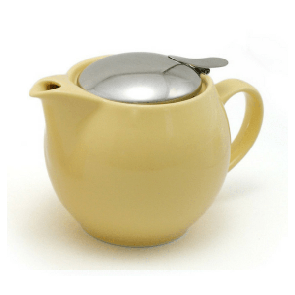 ZEROJAPAN Mino Ware Universal Teapot with Infuser 450ml (14 Colours) Banana Yellow Teapots