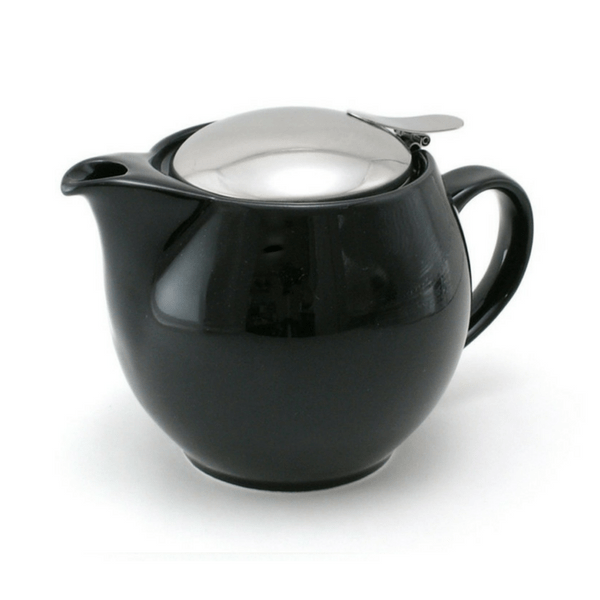 ZEROJAPAN Mino Ware Universal Teapot with Infuser 450ml (14 Colours) Black Teapots