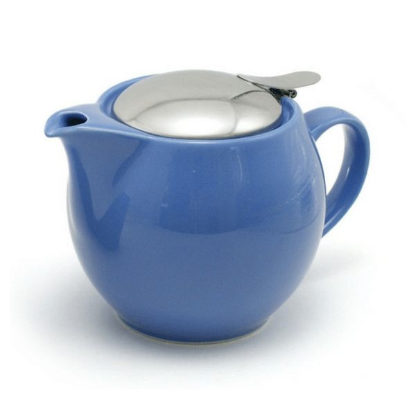 ZEROJAPAN Mino Ware Universal Teapot with Infuser 450ml (14 Colours) Blueberry Blue Teapots