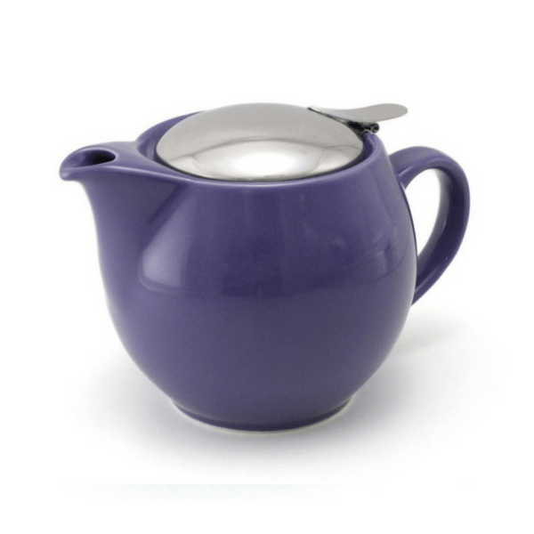 ZEROJAPAN Mino Ware Universal Teapot with Infuser 450ml (14 Colours) Eggplant Purple Teapots