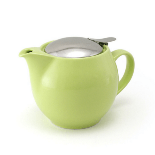 ZEROJAPAN Mino Ware Universal Teapot with Infuser 450ml (14 Colours) Kiwi Green Teapots
