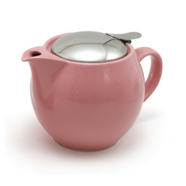ZEROJAPAN Mino Ware Universal Teapot with Infuser 450ml (14 Colours) Rose Pink Teapots