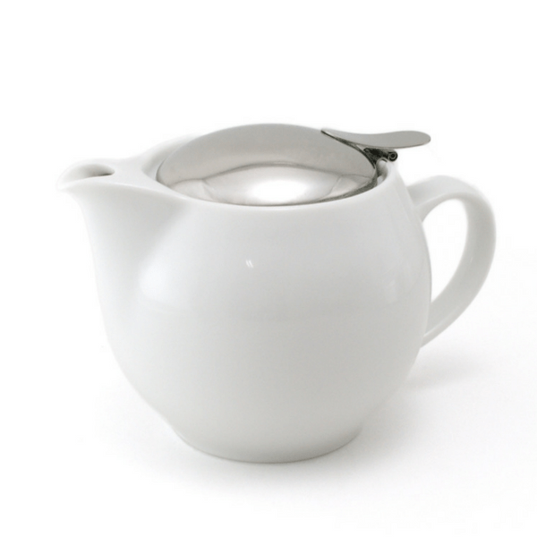 ZEROJAPAN Mino Ware Universal Teapot with Infuser 450ml (14 Colours) White Teapots