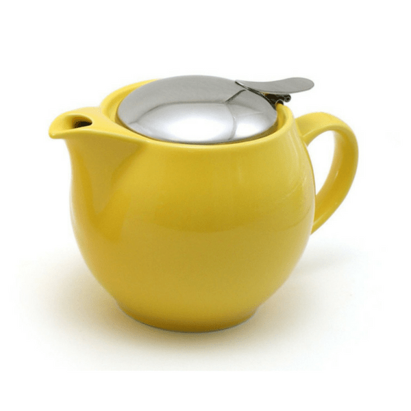 ZEROJAPAN Mino Ware Universal Teapot with Infuser 450ml (14 Colours) Yellow Pepper Teapots